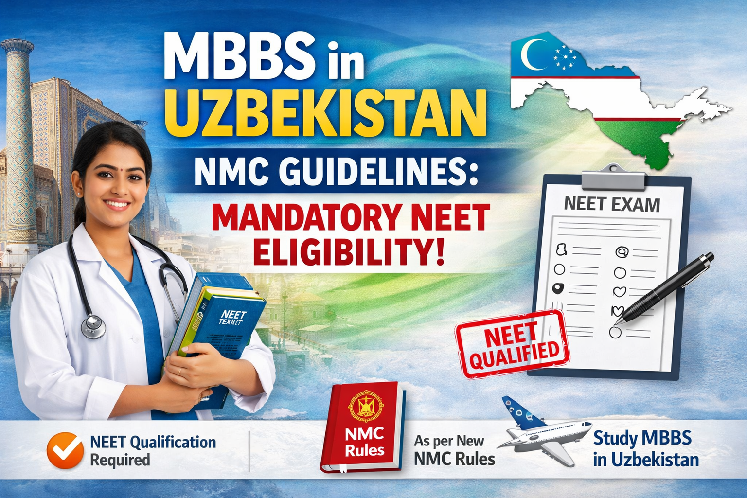 MBBS in Uzbekistan NMC Guidelines: Mandatory NEET Eligibility